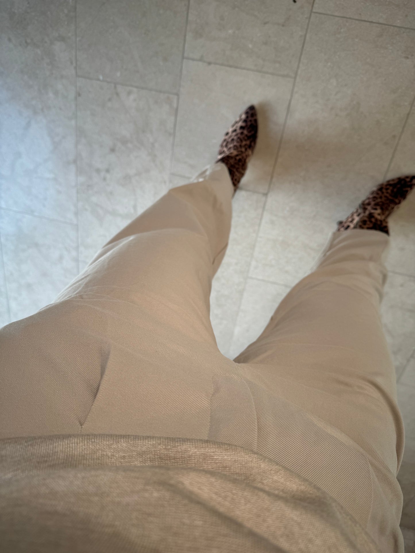 Merle pants cropped feather grey