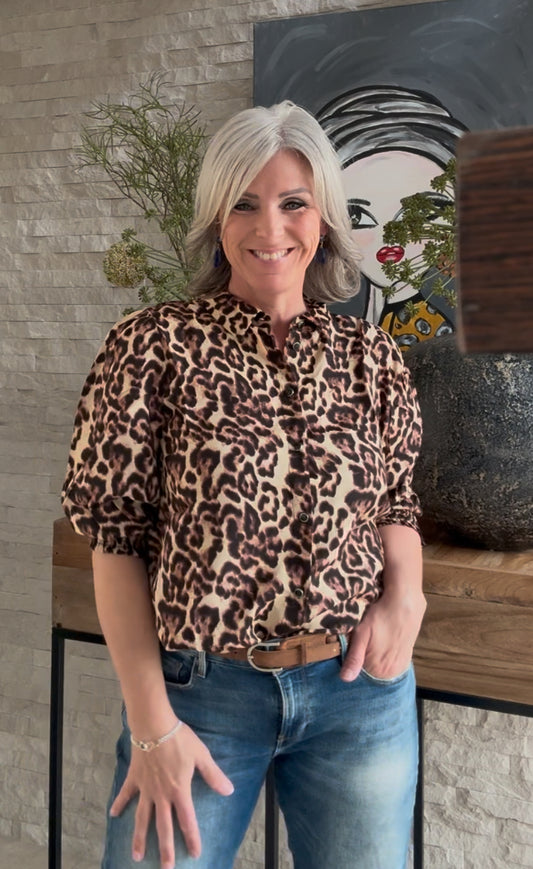 Pedra Leopard blouse