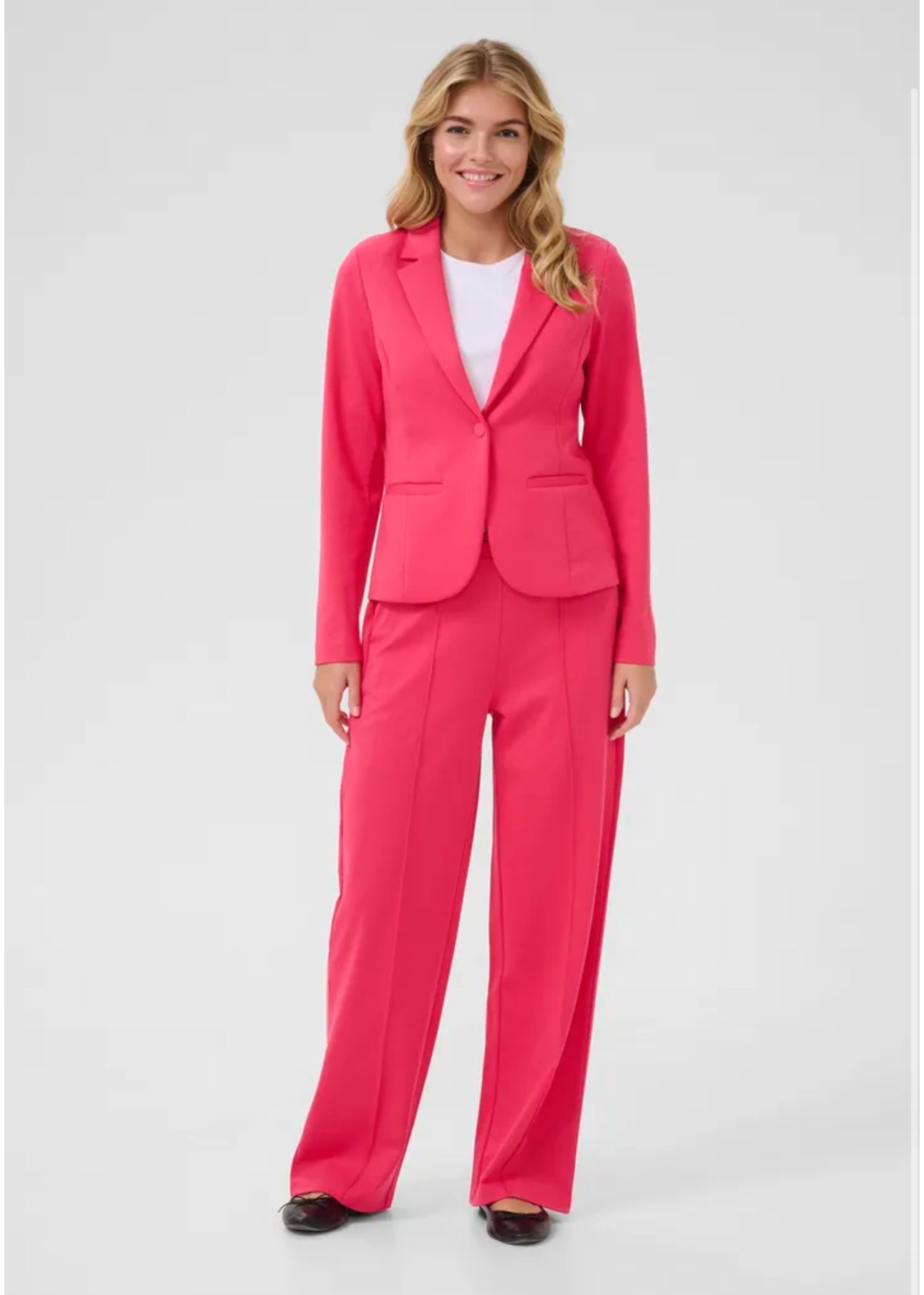 Jenny straight pants raspberry