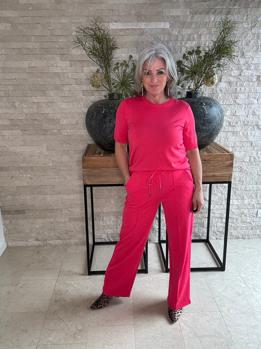 Jenny straight pants raspberry