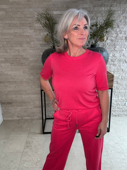 Jenny straight pants raspberry